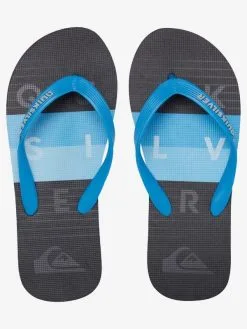 Quiksilver Molokai Word Block - Tongs Pour Garçon -Surf Soldes aqbl100425 molokaiwordblockyouthp xbkb frt4