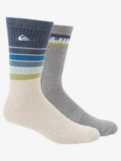 Quiksilver Swell - Chaussettes Mi-mollet [Pack De 2] Pour Homme