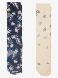 Quiksilver Ripped Up - Pack De 2 Chaussettes Pour Homme -Surf Soldes aqyaa03372 quiksilverp kvj6 bck1