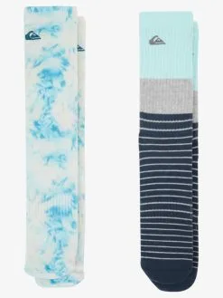 Quiksilver Tie Dye - Pack De 2 Chaussettes Pour Homme -Surf Soldes aqyaa03375 quiksilverp gcz6 bck1