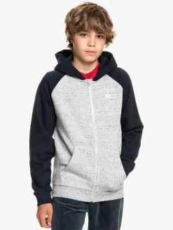 Quiksilver Easy Day - Sweat à Capuche Zippé Pour Garçon -Surf Soldes eqbft03705 quiksilverw sjsh frt1