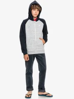 Quiksilver Easy Day - Sweat à Capuche Zippé Pour Garçon -Surf Soldes eqbft03705 quiksilverw sjsh frt9