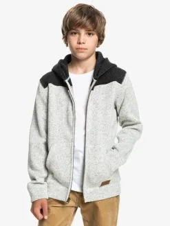 Quiksilver Keller Block 2022 - Sweat à Capuche Zippé Pour Garçon -Surf Soldes eqbft03711 quiksilverw sjsh frt2