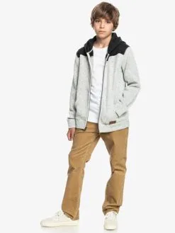 Quiksilver Keller Block 2022 - Sweat à Capuche Zippé Pour Garçon -Surf Soldes eqbft03711 quiksilverw sjsh frt9