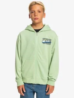 Quiksilver Retro Fade - Sweat à Capuche Zippé Pour Garçon 8-16 Ans -Surf Soldes eqbft03821 quiksilverw gcz0 frt1