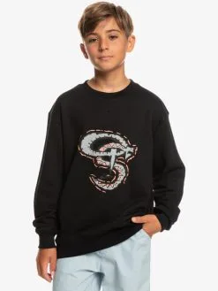 Quiksilver Snackey Gardian - Sweat Pour Garçon 8-16 Ans -Surf Soldes eqbft03822 quiksilverw kvj0 frt1