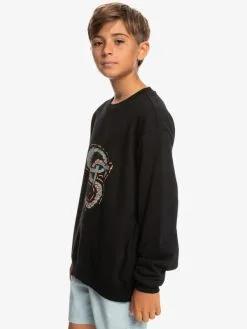 Quiksilver Snackey Gardian - Sweat Pour Garçon 8-16 Ans -Surf Soldes eqbft03822 quiksilverw kvj0 frt2