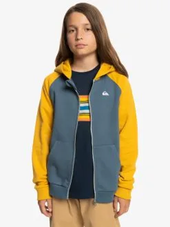 Quiksilver Easy Day - Sweat à Capuche Zippé Pour Garçon 8-16 Ans -Surf Soldes eqbft03831 quiksilverw byg0 frt1