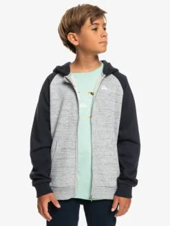 Quiksilver Easy Day - Sweat à Capuche Zippé Pour Garçon 8-16 Ans -Surf Soldes eqbft03831 quiksilverw sjsh frt1