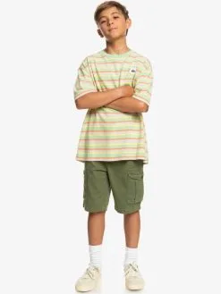 Quiksilver New Stripe - T-shirt Pour Garçon 8-16 Ans -Surf Soldes eqbkt03327 quiksilverw gfe3 frt9