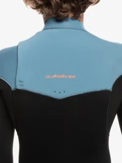 Quiksilver 4/3mm Everyday Sessions - Combinaison De Surf Zip Poitrine Pour Garçon -Surf Soldes eqbw103094 quiksilverw blm0 bck2