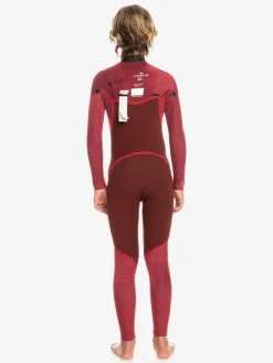 Quiksilver 3/2mm Everyday Sessions - Combinaison De Surf Zip Poitrine Pour Garçon -Surf Soldes eqbw103095 quiksilverw kvd0 bck9