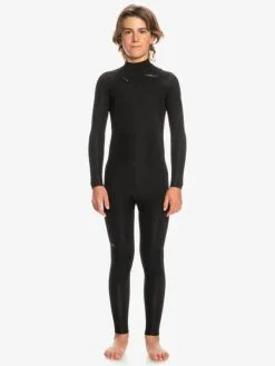 Quiksilver 3/2mm Everyday Sessions - Combinaison De Surf Zip Poitrine Pour Garçon