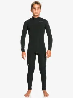 Quiksilver 4/3mm Everyday Sessions - Haut En Néoprène Back Zip Pour Garçon