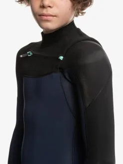 Quiksilver 3/2mm Everyday Sessions - Combinaison De Surf Zip Poitrine Pour Garçon -Surf Soldes eqbw103103 quiksilverw ktp0 frt3