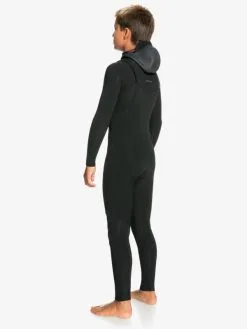 Quiksilver 4/3mm Everyday Sessions - Combinaison De Surf à Capuche Avec Zip Poitrine Pour Garçon -Surf Soldes eqbw203006 quiksilverw kvd0 bck3