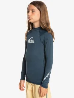 Quiksilver All Time - Lycra Manches Longues UPF 50 Pour Garçon 8-16 Ans -Surf Soldes eqbwr03213 quiksilverw byjh frt2