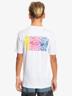 Quiksilver Radical Surf - Surf Tee UPF 50 Pour Garçon -Surf Soldes eqbwr03229 quiksilverw wbb0 bck1