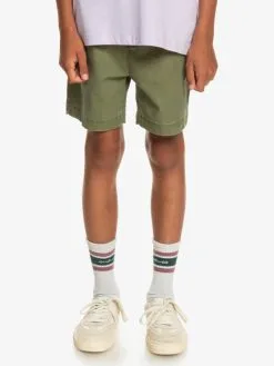 Quiksilver Taxer - Short Taille élastique Pour Garçon 8-16 Ans -Surf Soldes eqbws03330 quiksilverw gph0 frt1