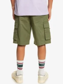 Quiksilver Cargo To Surf - Short Cargo Pour Garçon 8-16 Ans -Surf Soldes eqbws03354 quiksilverw gph0 bck1