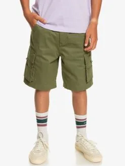 Quiksilver Cargo To Surf - Short Cargo Pour Garçon 8-16 Ans -Surf Soldes eqbws03354 quiksilverw gph0 frt1