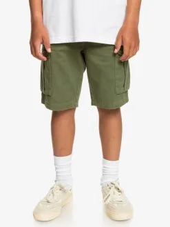 Quiksilver Crucial Battle - Short Cargo Pour Garçon 8-16 Ans -Surf Soldes eqbws03363 quiksilverw gph0 frt1