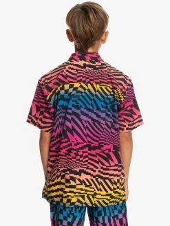 Quiksilver Radical Times - Chemise Manches Courtes Pour Garçon 8-16 Ans -Surf Soldes eqbwt03374 quiksilverw mmy6 bck1