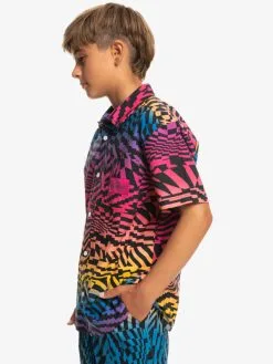 Quiksilver Radical Times - Chemise Manches Courtes Pour Garçon 8-16 Ans -Surf Soldes eqbwt03374 quiksilverw mmy6 frt2