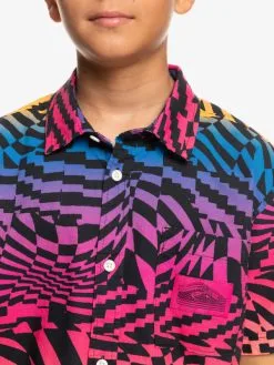 Quiksilver Radical Times - Chemise Manches Courtes Pour Garçon 8-16 Ans -Surf Soldes eqbwt03374 quiksilverw mmy6 frt3