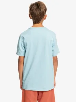 Quiksilver Comp Logo - T-shirt Pour Garçon -Surf Soldes eqbzt04369 quiksilverw bgc0 bck1