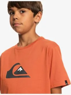 Quiksilver Comp Logo - T-shirt Pour Garçon -Surf Soldes eqbzt04369 quiksilverw cms0 frt3