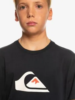 Quiksilver Comp Logo - T-shirt Pour Garçon -Surf Soldes eqbzt04369 quiksilverw kvj0 frt3