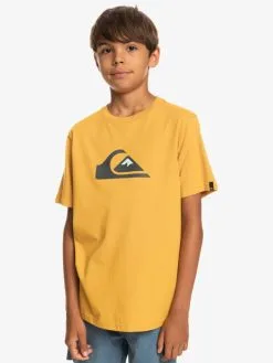 Quiksilver Comp Logo - T-shirt Pour Garçon -Surf Soldes eqbzt04369 quiksilverw ykd0 frt1