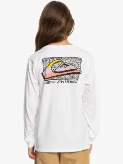 Quiksilver Retro Fade - T-shirt Manches Longues Pour Garçon 8-16 Ans -Surf Soldes eqbzt04603 quiksilverw wbb0 bck1