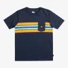 Quiksilver Surfadelica Stripe - T-shirt Avec Poche Pour Garçon 8-16 Ans