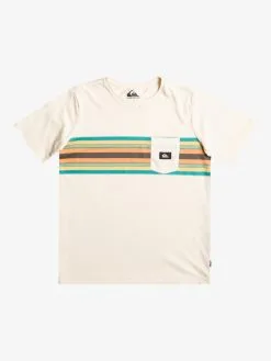 Quiksilver Surfadelica Stripe - T-shirt Avec Poche Pour Garçon 8-16 Ans