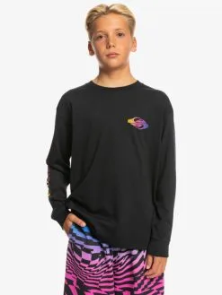 Quiksilver Radical Flag - T-shirt Manches Longues Pour Garçon 8-16 Ans -Surf Soldes eqbzt04615 quiksilverw kvj0 frt1