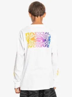 Quiksilver Radical Flag - T-shirt Manches Longues Pour Garçon 8-16 Ans -Surf Soldes eqbzt04615 quiksilverw wbb0 bck1