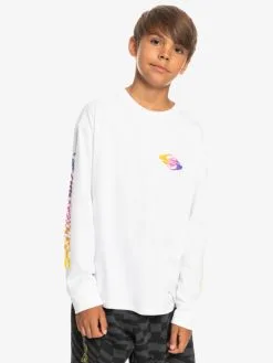 Quiksilver Radical Flag - T-shirt Manches Longues Pour Garçon 8-16 Ans -Surf Soldes eqbzt04615 quiksilverw wbb0 frt1