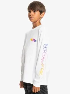 Quiksilver Radical Flag - T-shirt Manches Longues Pour Garçon 8-16 Ans -Surf Soldes eqbzt04615 quiksilverw wbb0 frt2