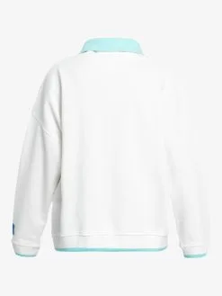 Quiksilver X Stranger Things Lenora 2022 - Sweat à Demi-zip Pour Femme -Surf Soldes eqwft03161 quiksilverv wbk0 bck1