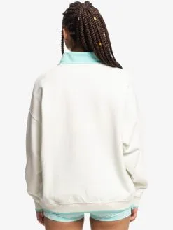 Quiksilver X Stranger Things Lenora 2022 - Sweat à Demi-zip Pour Femme -Surf Soldes eqwft03161 quiksilverw wbk0 bck1