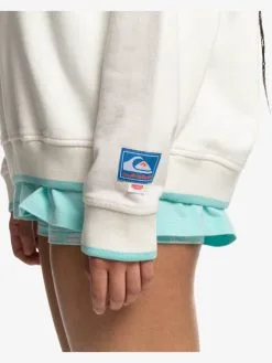 Quiksilver X Stranger Things Lenora 2022 - Sweat à Demi-zip Pour Femme -Surf Soldes eqwft03161 quiksilverw wbk0 frt4