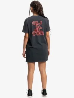 Quiksilver X Stranger Things Upside Down 2022 - Robe T-shirt Pour Femme -Surf Soldes eqwkd03034 quiksilverw kvj0 bck1