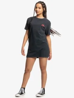 Quiksilver X Stranger Things Upside Down 2022 - Robe T-shirt Pour Femme -Surf Soldes eqwkd03034 quiksilverw kvj0 frt9