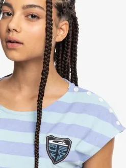 Quiksilver X Stranger Things Lenora 2022 - T-shirt Pour Femme -Surf Soldes eqwkt03186 quiksilverw pjl3 frt3