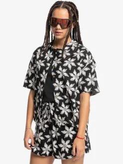 Quiksilver X Stranger Things Upside Down - Chemise Pour Femme -Surf Soldes eqwwt03137 quiksilverw kvj6 frt1