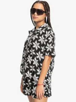Quiksilver X Stranger Things Upside Down - Chemise Pour Femme -Surf Soldes eqwwt03137 quiksilverw kvj6 frt2