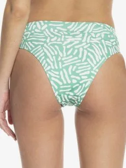 Quiksilver Womens Classic 2021 - Bas De Bikini Taille Haute En Matière Recyclée Pour Femme -Surf Soldes eqwx403026 quiksilverw glc6 bck1
