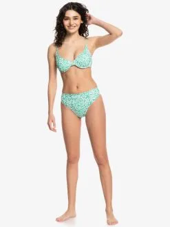 Quiksilver Womens Classic 2021 - Bas De Bikini Taille Haute En Matière Recyclée Pour Femme -Surf Soldes eqwx403026 quiksilverw glc6 frt9